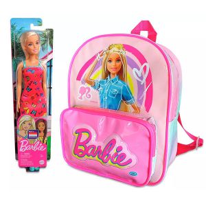 Barbie plecak przedszkolny i lalka zestaw prezentowy