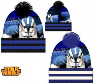Czapka Star Wars zimowa niebieska