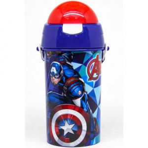 Avengers bidon ze słomką i paskiem bez BPA