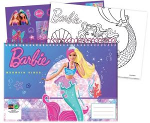 Barbie blok naklejki kolorowanka