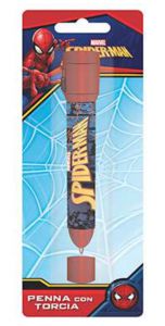Spiderman długopis z latarką