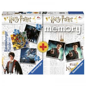 Harry Potter puzzle 3 szt + Memory super zestaw
