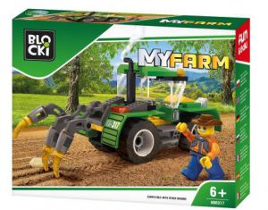 Myfarm Klocki Blocki Traktor z pługiem
