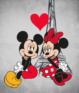 Myszka Minnie i Mickey koc kocyk blend
