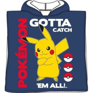 Pokemon ponczo ręcznik z kapturem