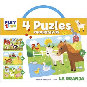 Farma puzzle edukacyjne 4 szt
