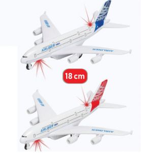 Samolot AirLiner światło dźwięk 18 cm metalowy