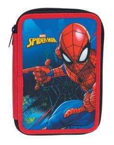 Spiderman piórnik 2 dzielny z wyposażeniem