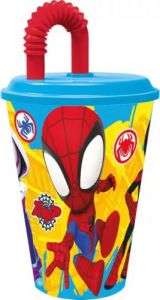 Spiderman kubek ze słomką Spidey