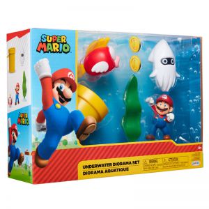 Super Mario figurka UNDERWATER DIORAMA