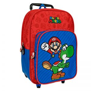 Super Mario plecak szkolny z wózkiem na kółkach