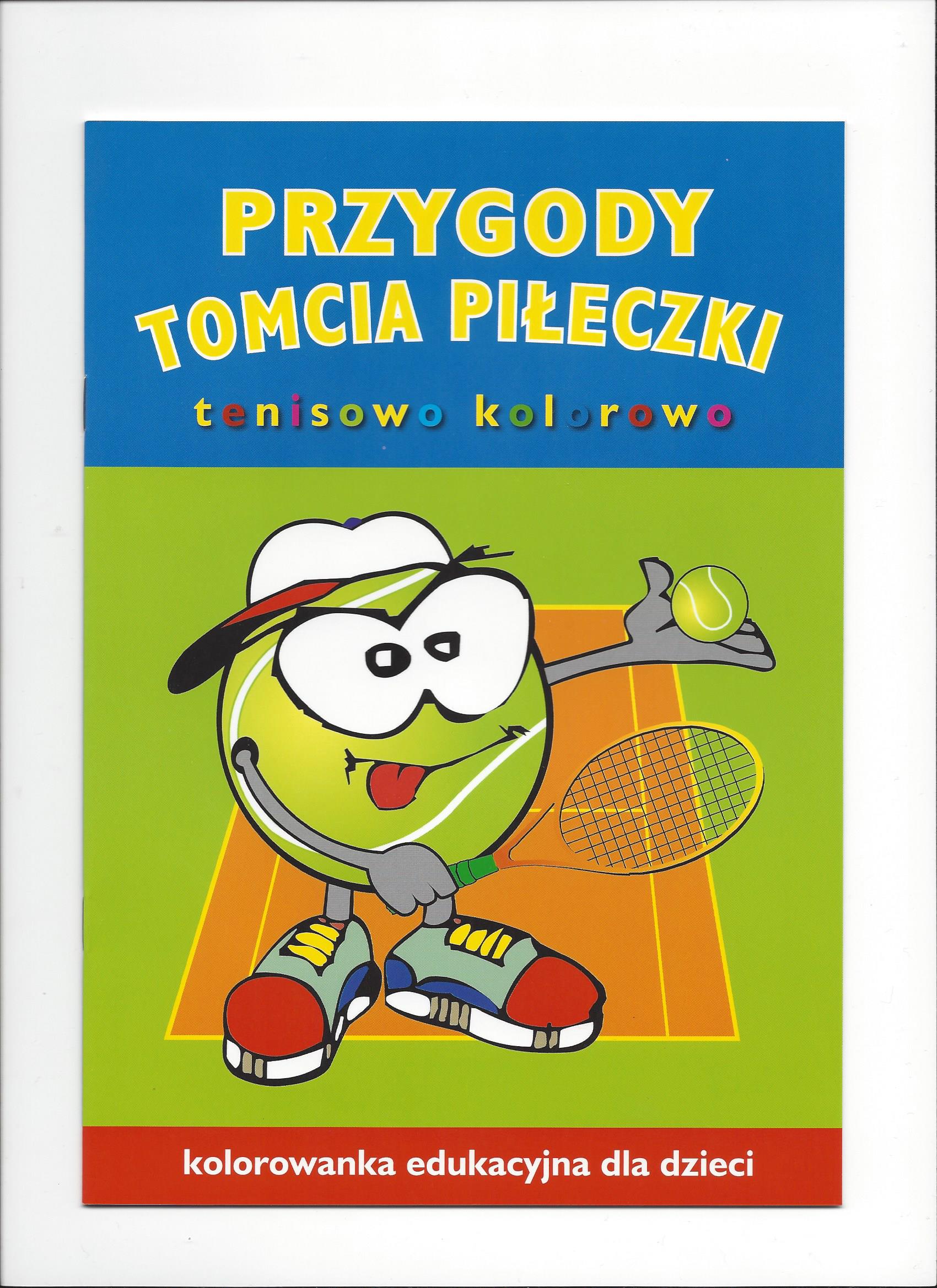 Kolorowanka Tomcio Pileczka Tenis